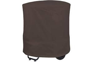 Oniissy Fabric Cover for Heavy Duty For Wood Chippers and Mulchers, For Wood Chipper Shredder 210D Oxford Cloth Wood Breaker Cover with UV for PROTECTION(coffee)