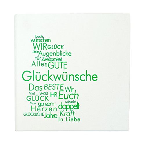 Gästebuch zur Hochzeit - Textwolke 'Glückwünsche'