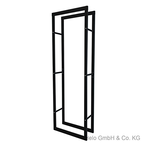 Feuerholzregal E4 Brennholzregal Kaminholzregal Metall Kaminholzständer 40x150cm
