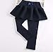 Warm Set of Leggings And Skirt Winter Baby Girl Double Skirt Leggings Blue 100cm