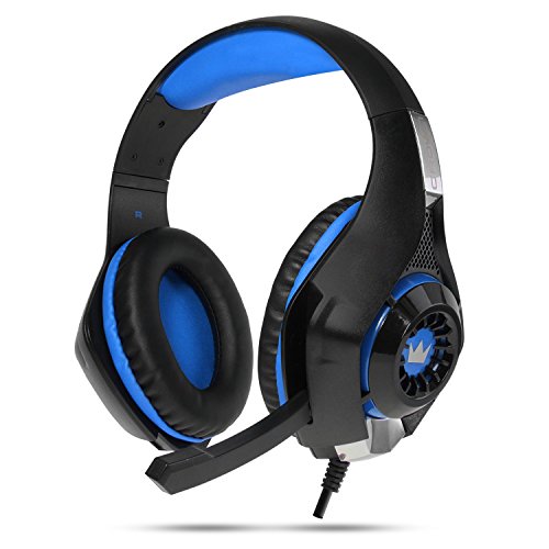 Preisvergleich Produktbild Crown Micro CMGH-101T Blau Headset, kabelgebunden