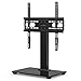 Price comparison product image Perlegear Table Top TV Stand for 37-55 Inch LCD/LED TVs-Securely Holds 40 KG & Max.VESA 400x400mm-Height Adjustable TV stand with Tempered Glass Base & Wire Management