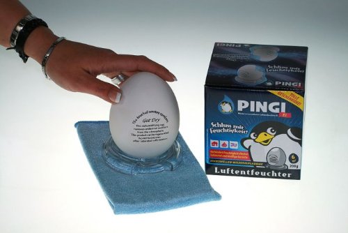 Preisvergleich Produktbild Pingi Luftenfeuchter Ei mit Microfasertuch