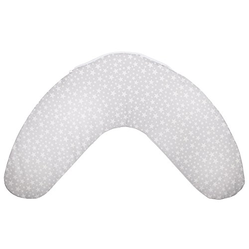 Cambrass Nursing Pillow Cover (127 x 79 cm, Star Grey)