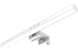 Meichoon Computer Display Light Bar USB Reading Desk Lamp Screen Eye Protection 3 modalità di luce Regolare la luminosità Touch Switch LE11 Bianco