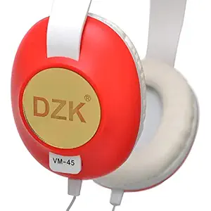 DZK Headphones Wired with mic Headphone for Laptop mic pc Gaming Headphones Headset On Ear Wired High Bass Clear Sound Comfortable Headphone Compatible with All Smartphones,Tablets and Laptops