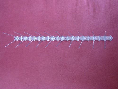 Taubenspikes 2 reihig auf 50 cm Polycarbonatleiste, Taubenabwehr, Vogelschutz von MD - 4