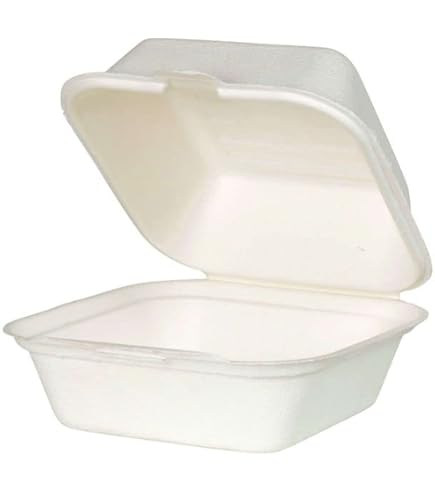 Contenitori Per Hamburger E Patatine In Bagassa - 100 Pezzi Biodegradabili Per Asporto E Eventi - Foto 10