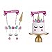 Produktbild SuperCat Einhorn Kuchen Topper 11 stücke Glitter Kinder Baby Alles Gute Zum Geburtstag Banner Kuchen Kuchendeko Dekorationen Party
