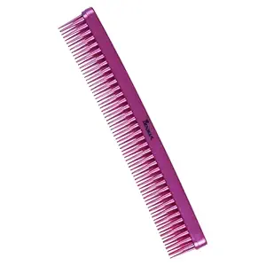 Denman Three Row Hair Comb For Back coming D12 (Pink)