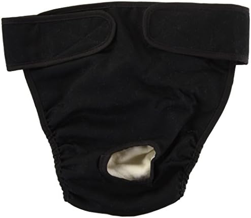 Seasonals Washable Dog Diaper, Fits Squatty Body Dogs, Black