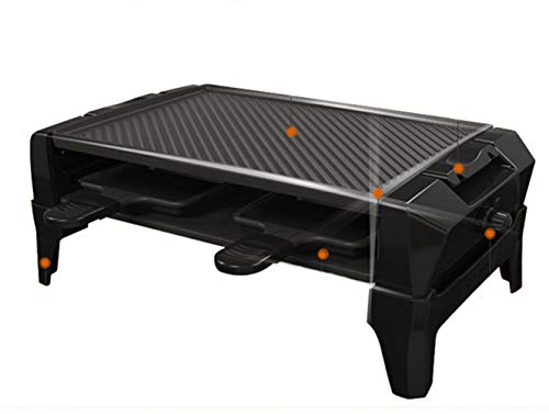 Preisvergleich Produktbild SJZC Pfännchen Grill antihaftbeschichtet wärmeisolierten Partygril Naturgrillstein Stufenlos regelbarer Thermostat