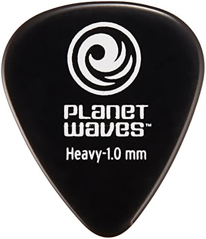 Planet Waves Black Celluloid Guitar Picks Pack of 100 - Heavy