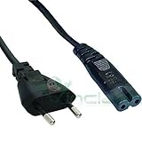 cable de alimentación central con enchufe europeo de 2 patillas. La longitud del cable: 1,4 m (más de 140 cm).