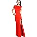 Produktbild Spritech(TM) Damen Kleid, Ärmellos, Lang, offenes Bein, Slim Fit, rot, m