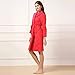Produktbild Bademäntel ZLR Herbst Winter Lady Sleep Robe Langarm Plus Baumwolle Warm Verdickung Startseite Kleidung (Farbe : Rot, größe : 112 * 46.5 * 58.5cm)