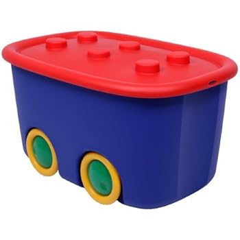 SPIELZEUG BOX mit Deckel KISTE PLASTIK KINDER