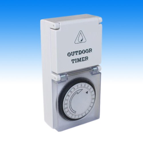 Preisvergleich Produktbild Zeitschaltuhr analog für Außenbereich / Outdoor Timer
