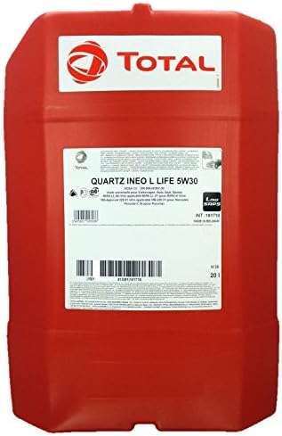 20 Litres total Quartz Ineo Longlife III 5 W-30 + Free Ölwechselanhänger