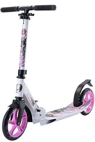 Star-Scooter SC-205-FA-PM-WELC - Patinete, Color Blanco y Morado