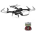 Produktbild pobd RC Drone faltbar WiFi FPV VR Quadcopter mit 2 MP HD Kamera 2,4 GHz 6-Achsen Gyro 4 CH Fernbedienung Hubschrauber Schwarz schwarz