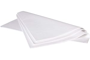 Clairefontaine 393601C - Une Rame De Papier De Soie Blanc - 480 feuilles - Format : 50x75cm - 18g - Couleur : Blanc - Emballage Cadeau, Décoration, Loisirs Créatifs, Emballage Fleurs, DIY