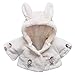 Price comparison product image POIUDE Clearance Baby Girls Winter Warm Cute Hooded Coat Thick Warm Jackets(6Months, White)