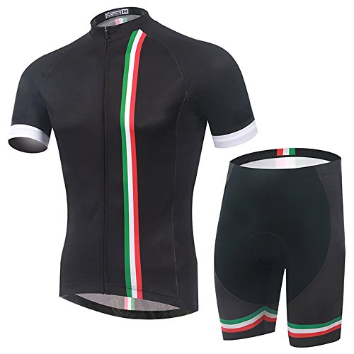 Spoz Men Italy Fashion Cycling Gel Pad Jersey Set XXL