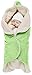 Wallaboo Baby Blanket Nore, 85 x 85 cm (Durable Faux Suede with Warm and Soft Shearling Inner) - Lime Green