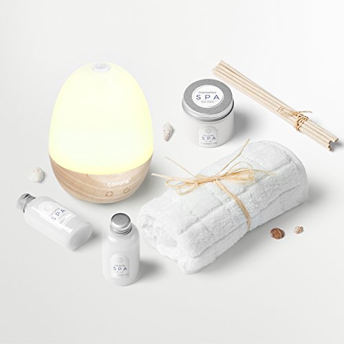 Tomons Aroma Diffuser aus Echtholz, Aromatherapie Diffusor für ätherische Öle mit integrierter LED-Beleuchtung (6 Farben), augrund leisen Betriebs für Wellness, Yoga und Schlafzimmer geeignet - 7