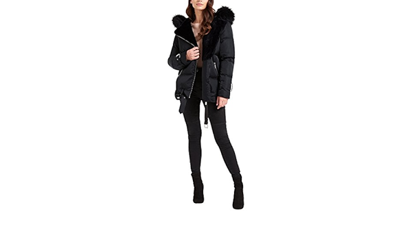 lipsy black puffer coat