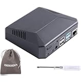 GeeekPi Argon One - Case in alluminio per Raspberry Pi 4 con ventola, dissipatore di calore in alluminio, pulsante di…