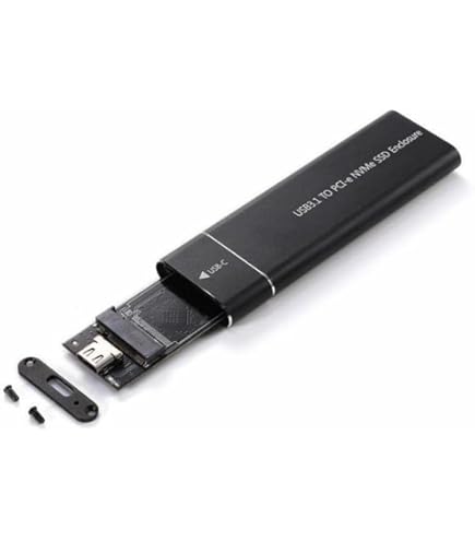 Beikell Boîtier SSD M.2 NVMe USB C 3.2 10Gbps - Adaptateur Externe 2230/2242/2260/2280
