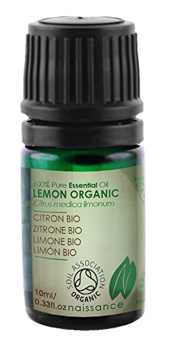 Bio Zitronenöl - 100% naturreines ätherisches Öl - Organisch zertifiziert - 10ml