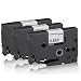 Produktbild 3x Schriftband kompatibel für Brother Ptouch TZE-131 P-Touch GL 1000 P-Touch GL 200 P-TouchH105 P-TouchH300 P-TouchH300Li P-TouchRL700S C-B B-C schwarz auf Klar TZ 131 TZE 131 12mm Schwarz auf Clear