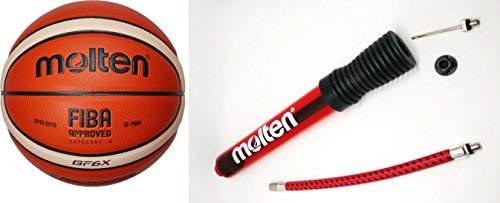 Preisvergleich Produktbild Molten Basketball BGF6X-DBB + DHP21-CR Ballpumpe