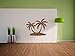 Produktbild Palmenstrand Wandtattoo Format: 300x240 mm_a Wandbild, Wandaufkleber, Wandsticker Dekoration für Wohnzimmer, Schlafzimmer und Kinderzimmer