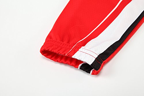 [Größe:S-5XL][option:Trägerhose,3D 2.8cm Sitzpolster] Fahrrad Trikot Langarm Radhose Radtrikot Fahrradbekleidung Herren Männer Hemd mit lange Ärmeln Set Cycling OutdoorTrikots Windjacke Neue - 5