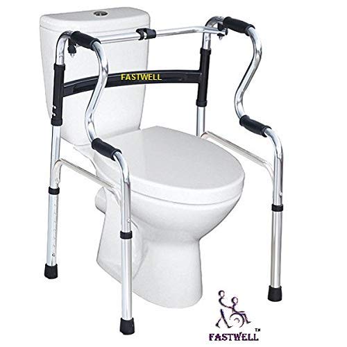 FASTWELL Multipurpose Walker Commode Chair