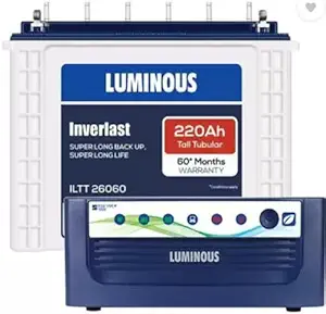 LUMINOUS EcoVolt1550+ILTT26060 Tubular Inverter Battery (220AH)