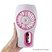 Produktbild LIJJY Tragbare Mini zerstäubung persönlichen lüfter mit weicher Luft und sehr leise, geeignet für Reisen, zu Hause und im büro, rosa