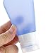 Voberry®1 Pcs Silicone Travel Packing Bottle Lotion Shampoo Bath Container Press Bottle S/M/L (L, Blue)