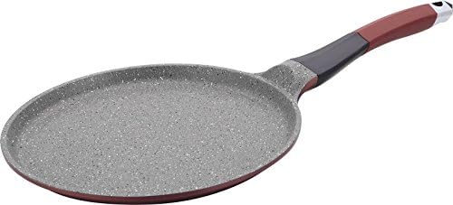 Crepespan pan granite coating aluminum silicone handle Non-Stick Induction-Safe