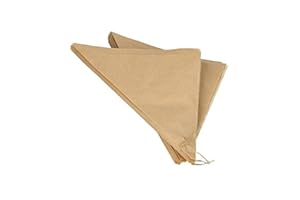 Ameisenkeks® - 100 x Spitztüten Papiertüten braun für Food Market | Food Truck | Kaufladen | Süßigkeiten | Fritten | Mandeln | fettdicht