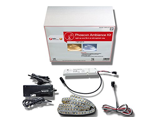 Phoscon Ambiance Kit para el diseño de iluminación atmosférica como solución completa | con tira LED intensiva en luz y 5 m de longitud
