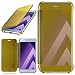 Produktbild moex Samsung Galaxy A5 (2017) | Hülle Transparent TPU Void Cover Dünne Schutzhülle Gold Handyhülle für Samsung Galaxy A5 2017 Case Ultra-Slim Handy-Tasche mit Sicht-Fenster