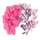 silikonform rosen Geeignet für Kuchen, Pizza, Fondantkuchen, Moussekuchen, Pudding, Schokolade, Pudding, Pudding, Obstkuchen usw.