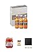 Produktbild Auchentoshan Mini-Collection 12 Jahre / Three Wood / American Oak 3 x 5cl + Bailoni Wachauer Gold-Marillenkonfitüre 450 Gramm Glas + Edradour Malt Whisky Orangen Marmelade 227 Gramm Glas + Schiefer Glasuntersetzer eckig ca. 9,5 cm Durchmesser