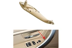 Hacreyatu Maniglia anteriore/posteriore interna per porta per B-MW Serie 3 4 F30 F31 F32 F33 F34 F35 F36 F80 F82 F83 (Anteriore- Sinistro, Beige)