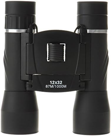 W telescope 12X32 Portable High Power Binocular Binoculars Night Vision Outdoor Walking Concert Telescope,Black